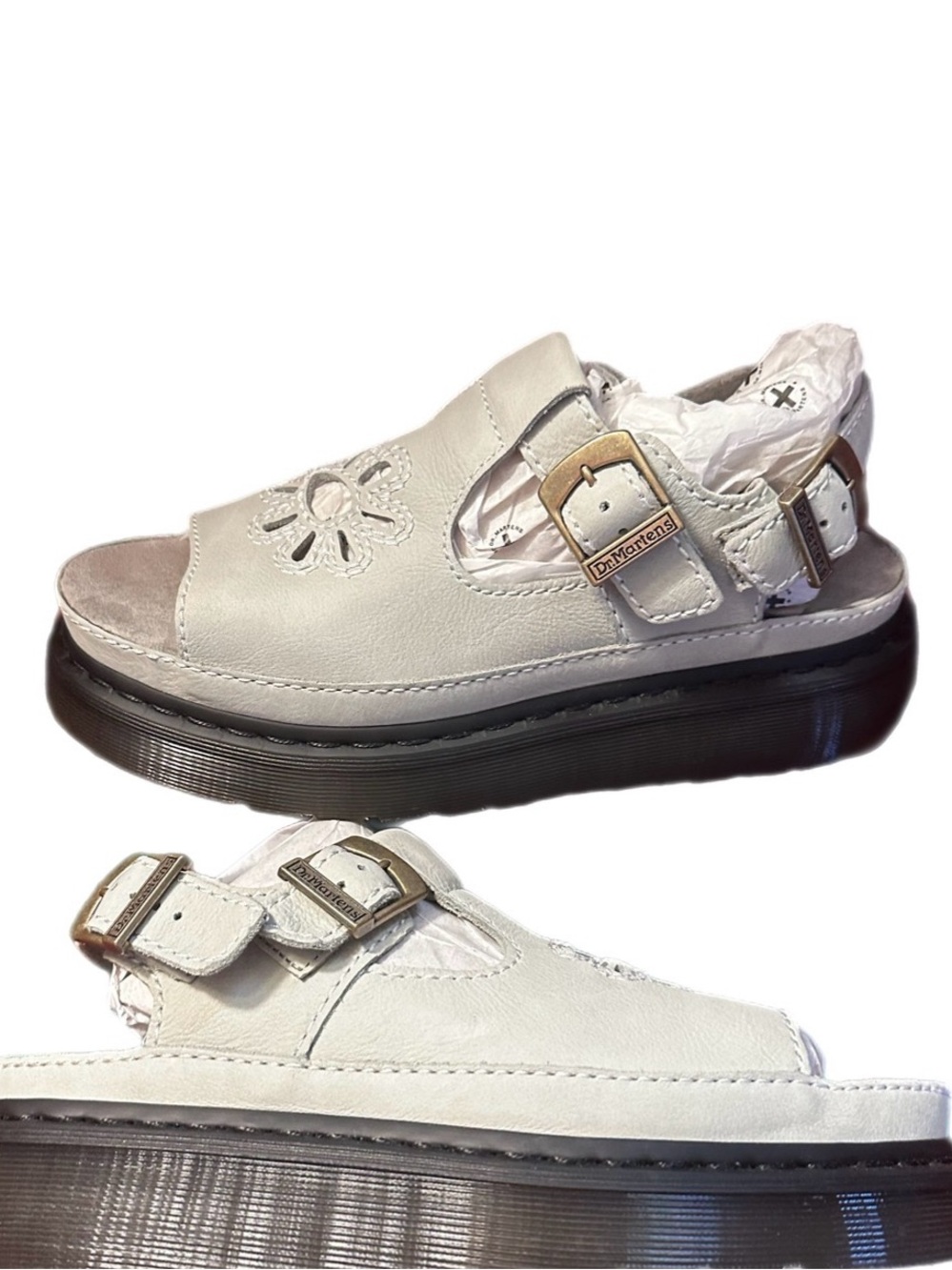 Dr. Martens Dunnet Flower Sage Green Sandals